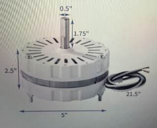 new attic fan motor replacement