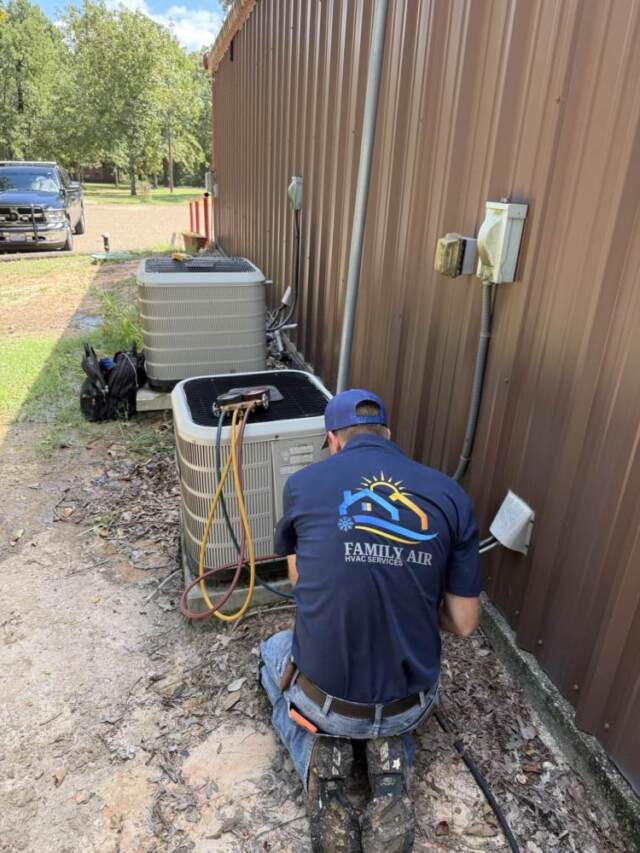 Taking the cover off the outdoor unit