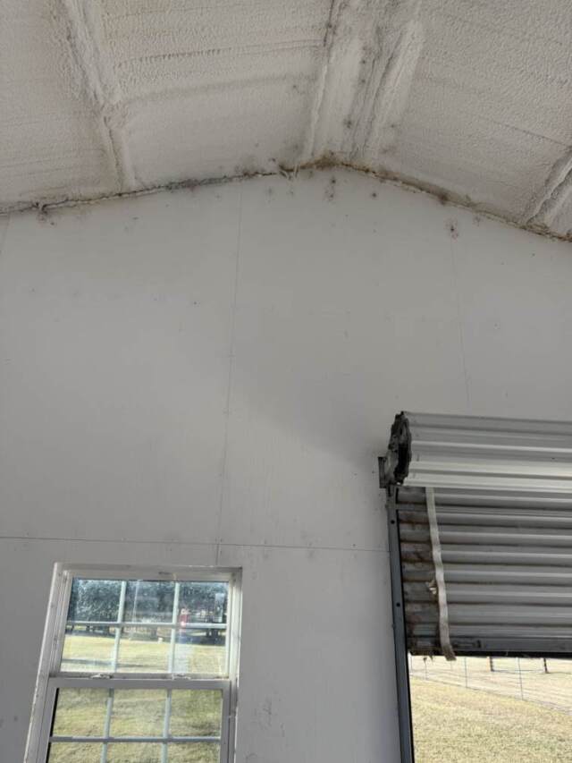 View from inside the shop before installation