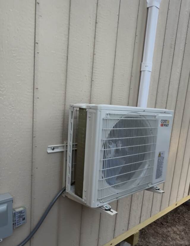 Outdoor mini split heat pump