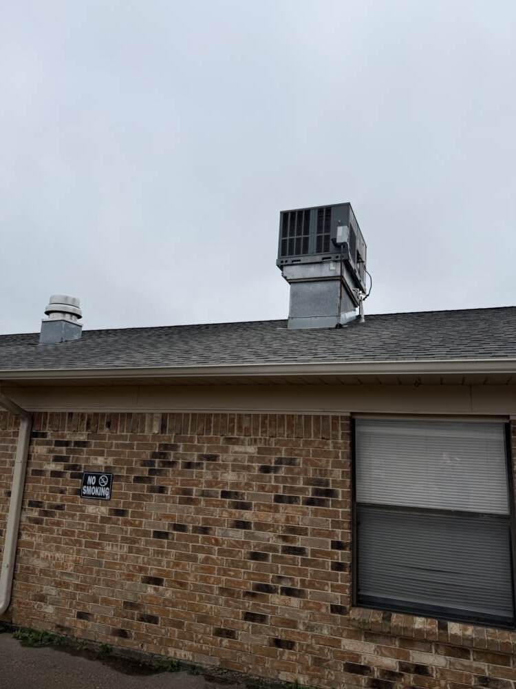 This shows the unit was was not working which was located on the roof of the bulding.