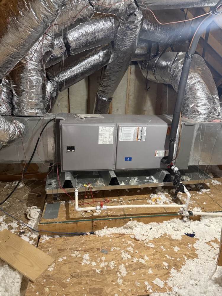 This is the airhandler unit located in the attic.