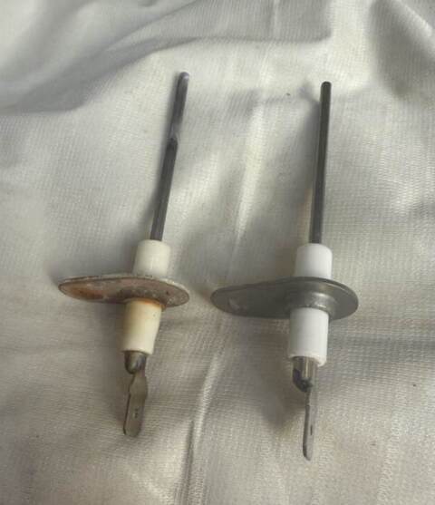 This is the bad part on the left and the new part on the right.