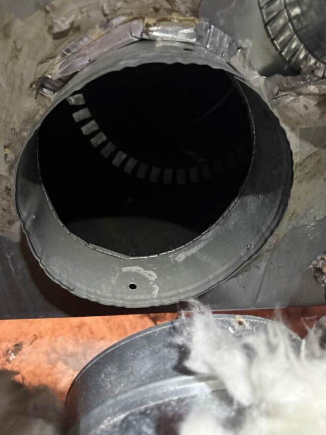 Duct opening without damper