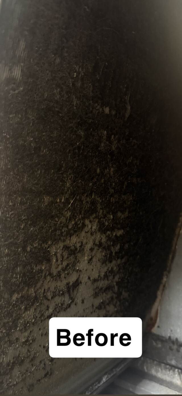 coil before cleaning