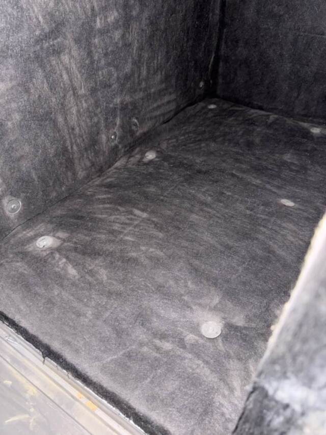 Return air plenum after cleaning