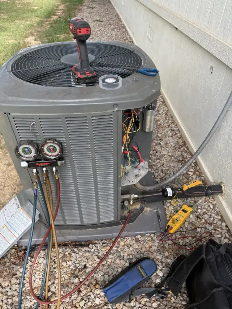 The unit with the electrical cover removed.