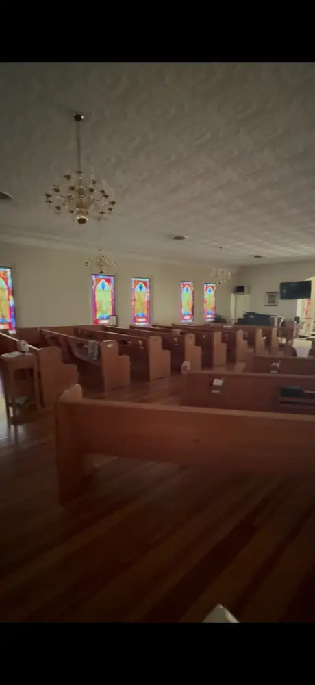 A peak inside the beautiful 100 year old church.