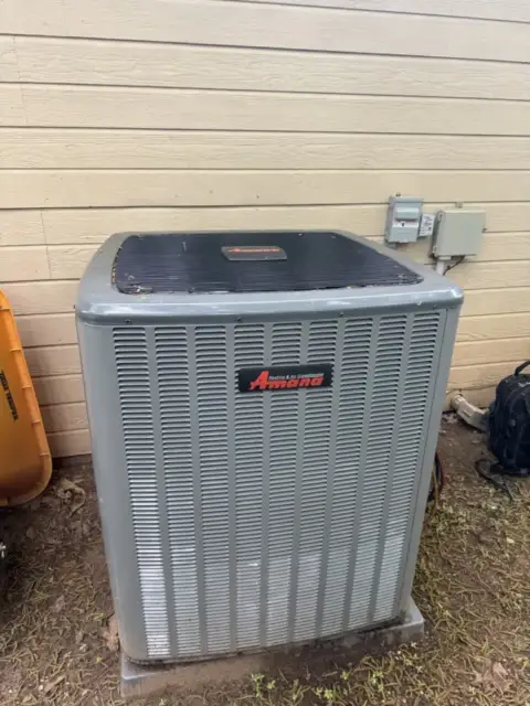 Heat pump before it was cleaned.