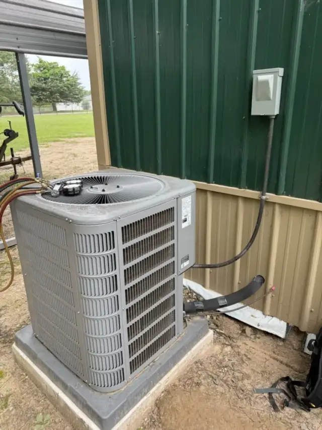 Heat pump that was serviced