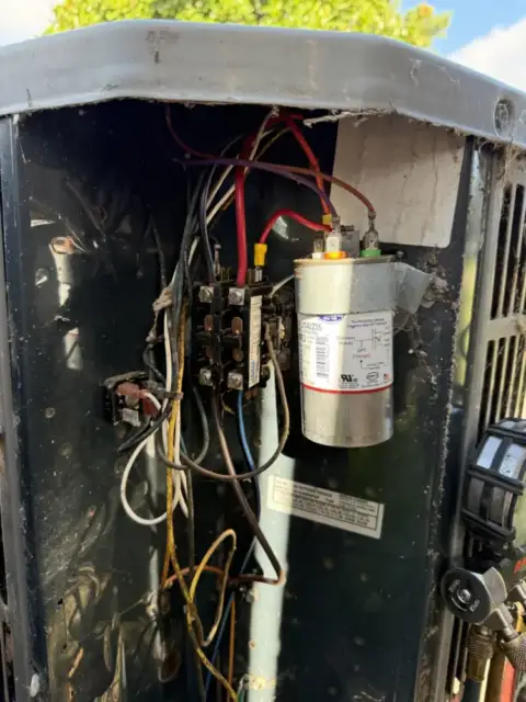 Repaired one of the red wires which had come loose